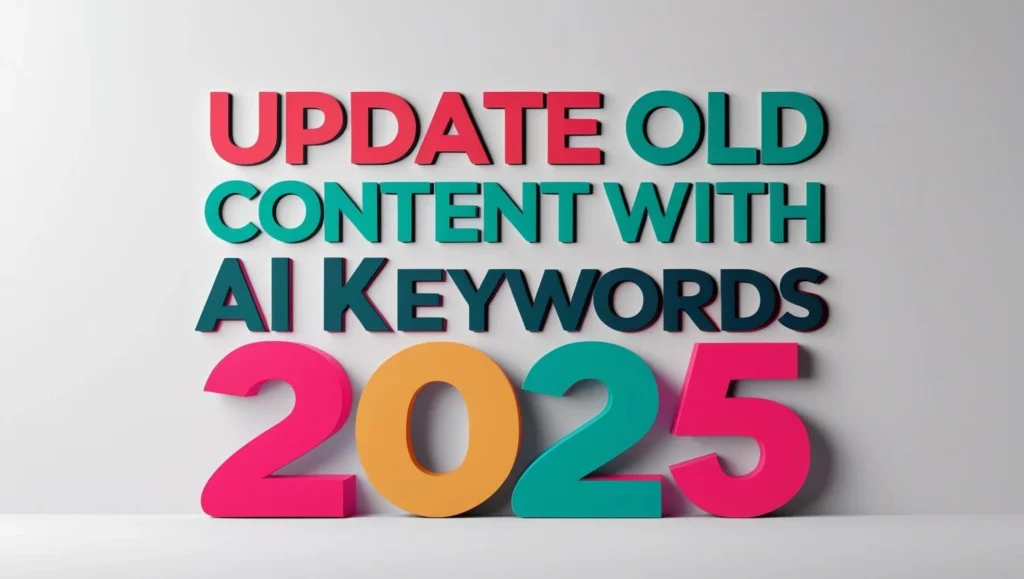 update old content with AI keywords